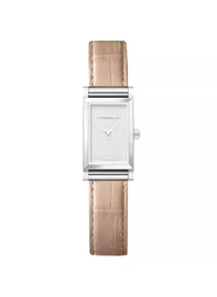 Herbelin Cowhide Bracelet F. Croco Pale Pink BRAC17048A104