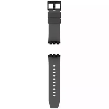 Swatch Big Bold Black-Transp Silicone Strap ASO27B111