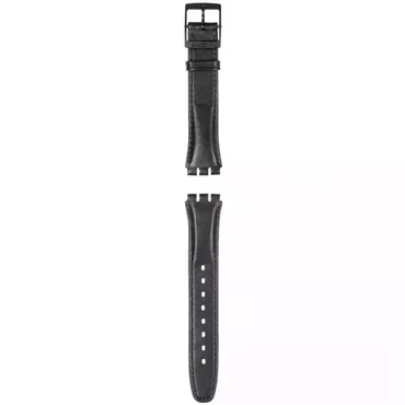 Swatch Gent Black Leather Strap AGB750