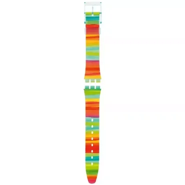 Swatch Gent Red Multicolor Plastic Strap AGS124