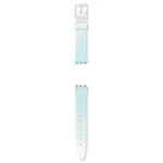 Swatch Gent White-Blue Silicone Strap AGE713