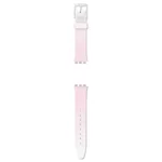 Swatch Originals Gent White-Pink Silicone Strap AGE714