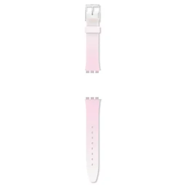 Swatch Originals Gent White-Pink Silicone Strap AGE714