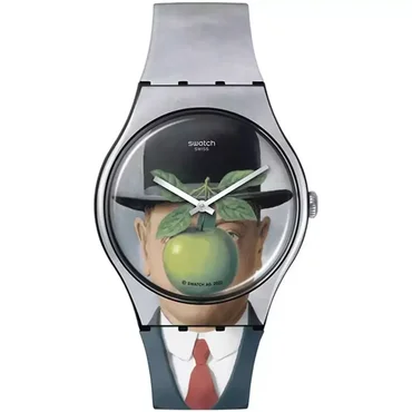 Swatch Le Fils De L'homme By Rene Magritte SUOZ350
