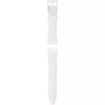 Swatch New Gent White Silicone Strap ASUOW701