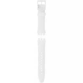 Swatch New Gent White Silicone Strap ASUOW701