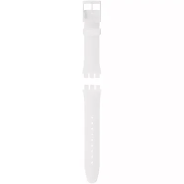 Swatch New Gent White Silicone Strap ASUOW701