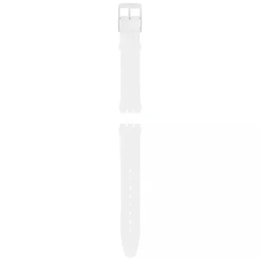 Swatch Skin White Silicone Strap ASFK360