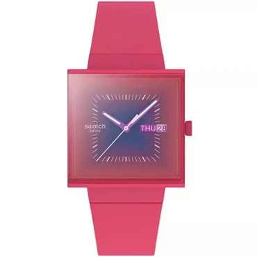 Swatch Squarely Berry SO34R700