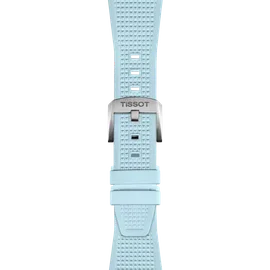 Tissot Official PRX 40mm Light Blue Rubber Strap T852.050.985
