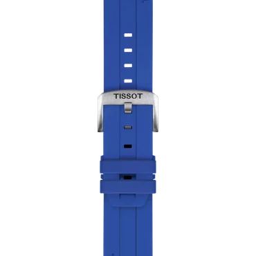 Tissot Official Blue Silicone Strap Lugs 22 mm T852.051.021