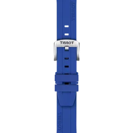 Tissot Official Blue Silicone Strap Lugs 18 mm T852.051.023