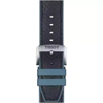 Tissot Official Blue Leather and Rubber Strap Lugs 22 mm T852.046.785