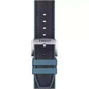 Tissot Official Blue Leather and Rubber Strap Lugs 22 mm T852.046.785