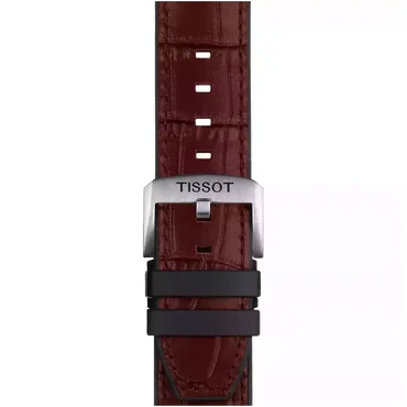 Tissot Official Brown Leather and Rubber Parts Strap Lugs 22 mm T852.046.767