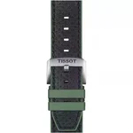 Tissot Official Green Leather and Rubber Strap Lugs 22 mm T852.046.787
