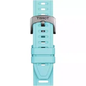 Tissot Official Ice Blue Silicone Strap Lugs 21 mm XS T852.049.329