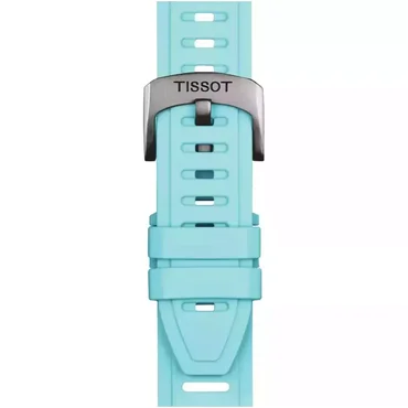 Tissot Official Ice Blue Silicone Strap Lugs 21 mm XS T852.049.329